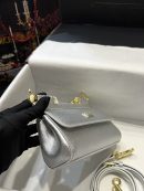 Dolce & Gabbana Small Sicily Bag In Dauphine Silver For Women 7.5in/19cm DG