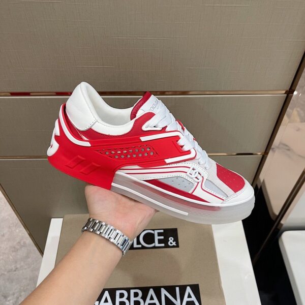 Dolce & Gabbana Sneakers With DG Logo Red For Women DG Shoes