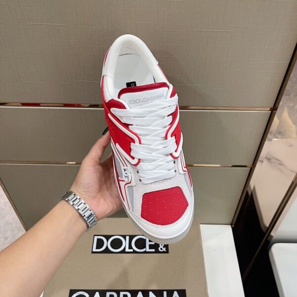 Dolce & Gabbana Sneakers With DG Logo Red For Women DG Shoes