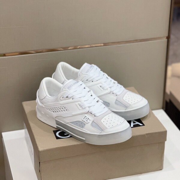 Dolce & Gabbana Sneakers With DG Logo White For Women DG Shoes