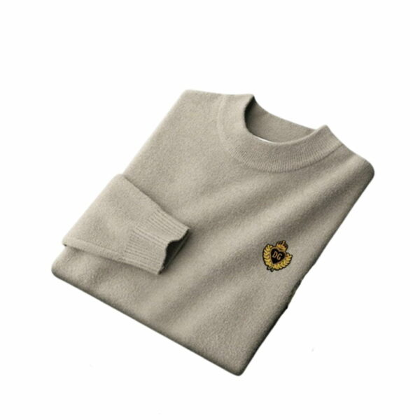 Dolce & Gabbana Wool Sweater Pullover Beige For Men