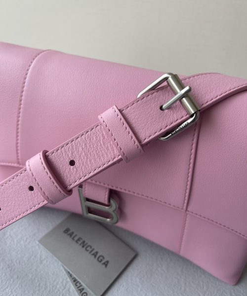 Downtown Small Shoulder Bag In Black/Beige/Pink For Women 11.8in/30cm 67135329S171000