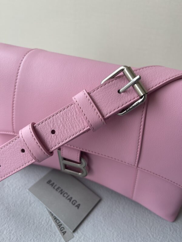 Downtown Small Shoulder Bag In Black/Beige/Pink For Women 11.8in/30cm 67135329S171000