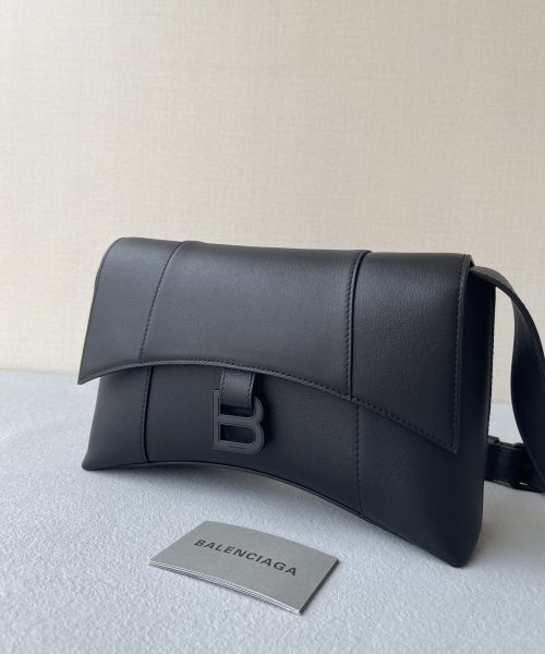 Downtown Small Shoulder Bag In Black/Beige/Pink For Women 11.8in/30cm 67135329S171000