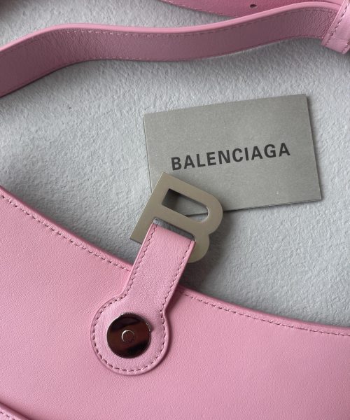 Downtown Small Shoulder Bag In Black/Beige/Pink For Women 11.8in/30cm 67135329S171000