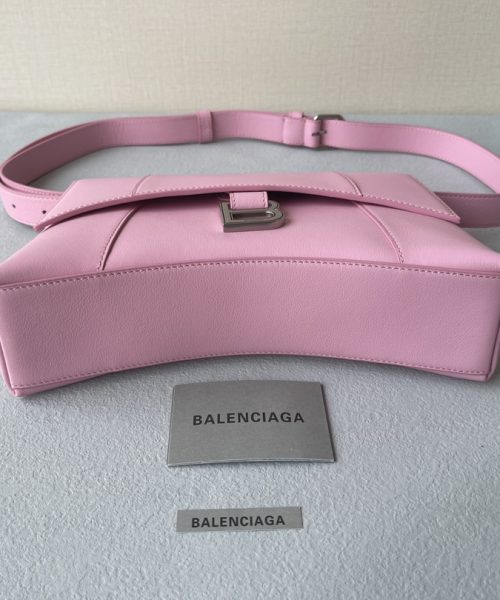 Downtown Small Shoulder Bag In Black/Beige/Pink For Women 11.8in/30cm 67135329S171000