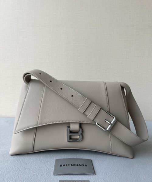 Downtown Small Shoulder Bag In Black/Beige/Pink For Women 11.8in/30cm 67135329S171000