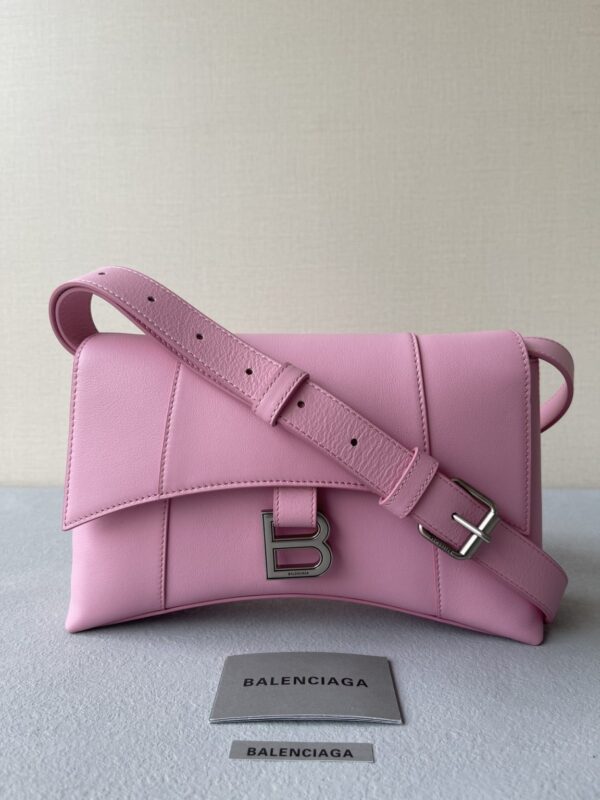 Downtown Small Shoulder Bag In Black/Beige/Pink For Women 11.8in/30cm 67135329S171000