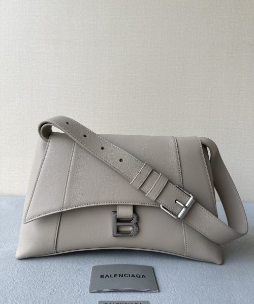 Downtown Small Shoulder Bag In Black/Beige/Pink For Women 11.8in/30cm 67135329S171000