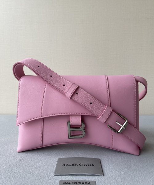 Downtown Small Shoulder Bag In Black/Beige/Pink For Women 11.8in/30cm 67135329S171000