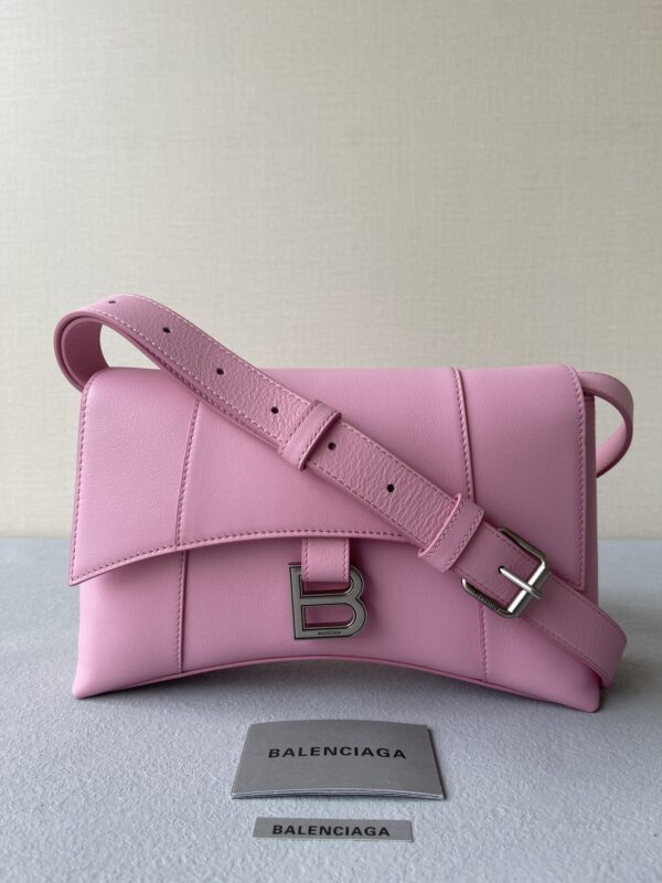 Downtown Small Shoulder Bag In Black/Beige/Pink For Women 11.8in/30cm 67135329S171000