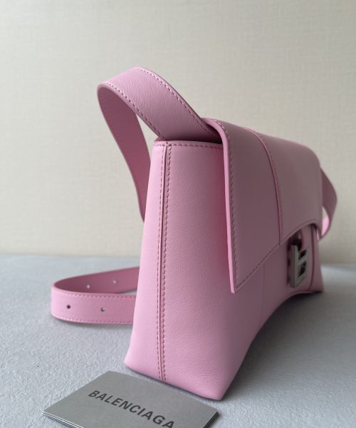 Downtown Small Shoulder Bag In Black/Beige/Pink For Women 11.8in/30cm 67135329S171000