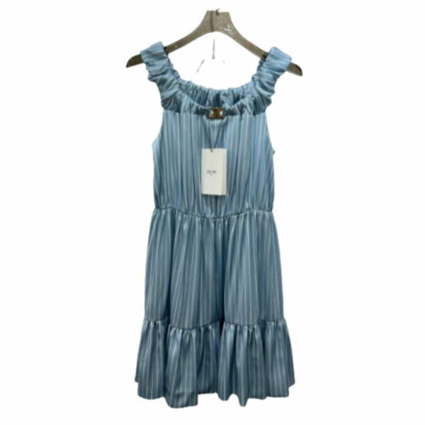 Draped Mini Dress Blue For Women