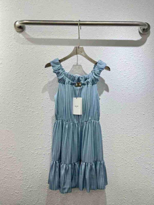 Draped Mini Dress Blue For Women