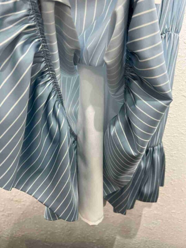Draped Mini Dress Blue For Women
