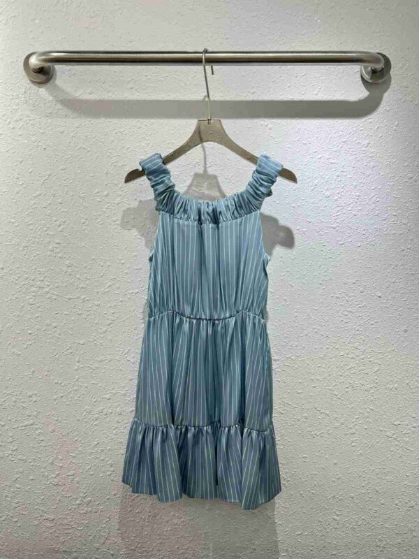 Draped Mini Dress Blue For Women