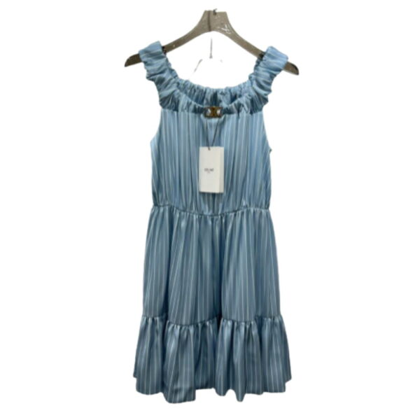 Draped Mini Dress Blue For Women