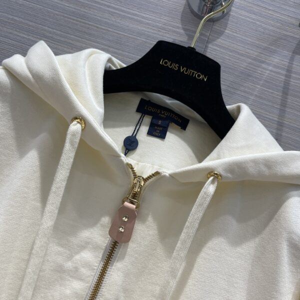 Drawstring Sporty Style Jacket And Jogging Pants White For Women