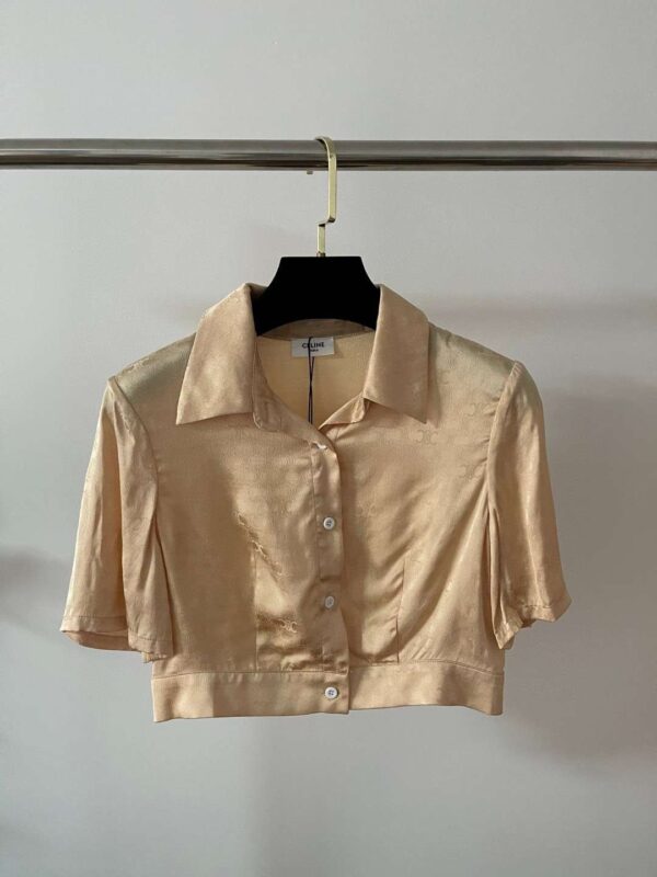 Dress And Cropped Smock Shirt Beige For Women