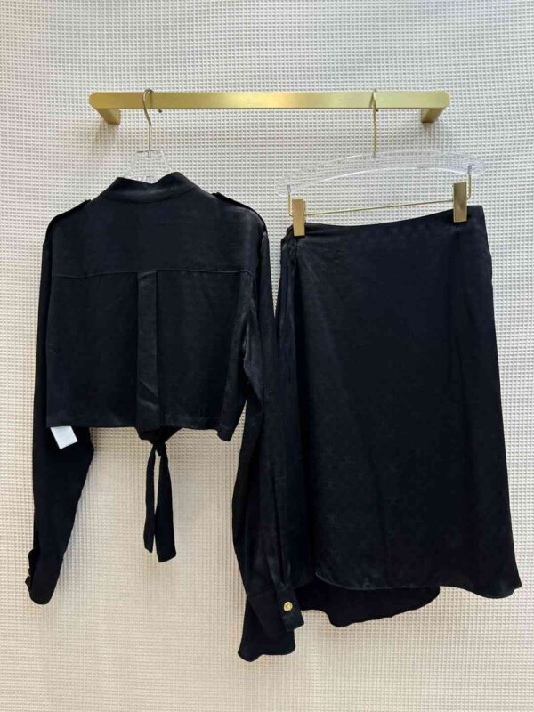 Dress And Cropped Smock Shirt Black For Women