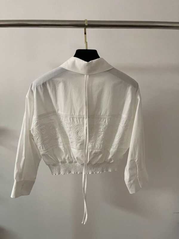 Dress And Cropped Smock Shirt White For Women