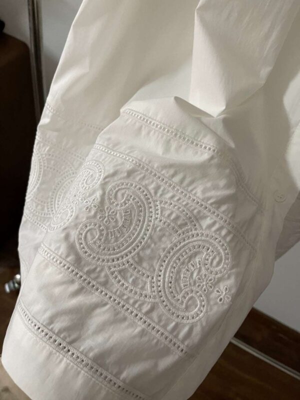 Dress And Cropped Smock Shirt White For Women