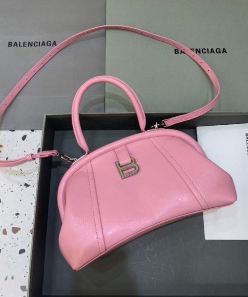 Editor Small Top Handle Bag Pink/Black For Women 10.6 in/27 cm