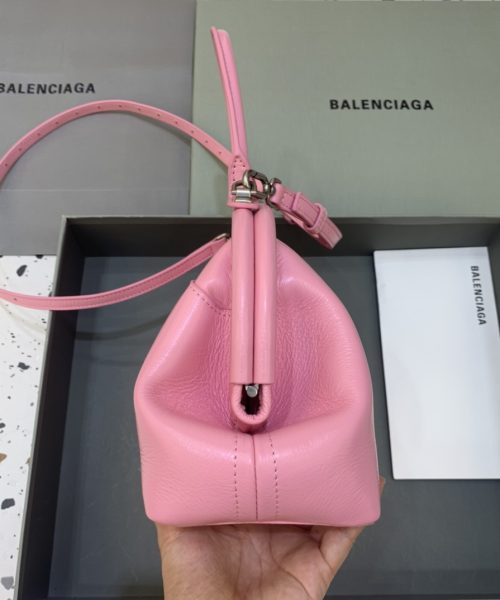 Editor Small Top Handle Bag Pink/Black For Women 10.6 in/27 cm