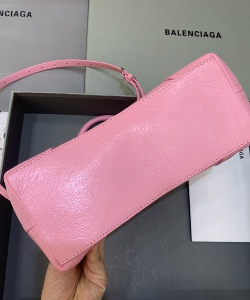 Editor Small Top Handle Bag Pink/Black For Women 10.6 in/27 cm