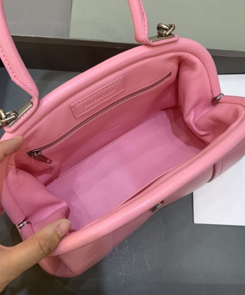 Editor Small Top Handle Bag Pink/Black For Women 10.6 in/27 cm