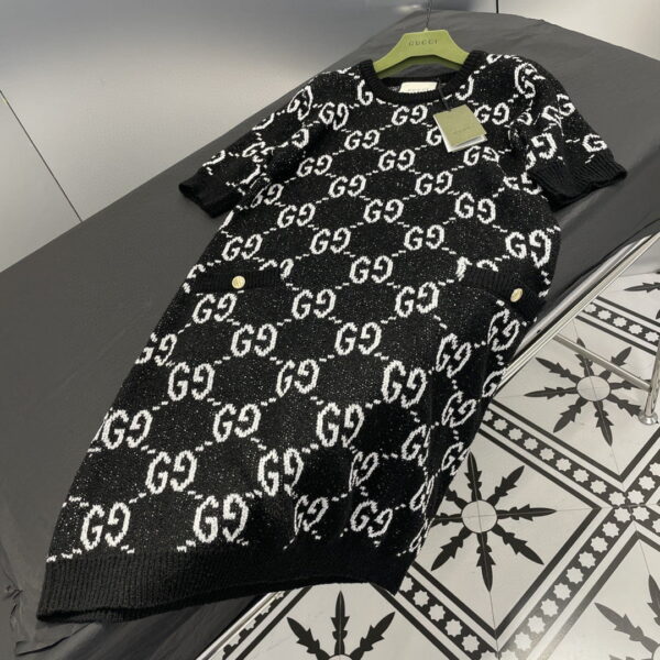Elastic Collar Dress Black For Women