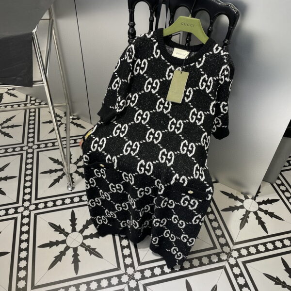 Elastic Collar Dress Black For Women