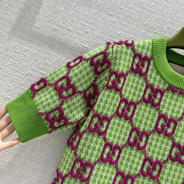 Elastic Collar Dress Green For Women