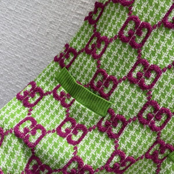 Elastic Collar Dress Green For Women