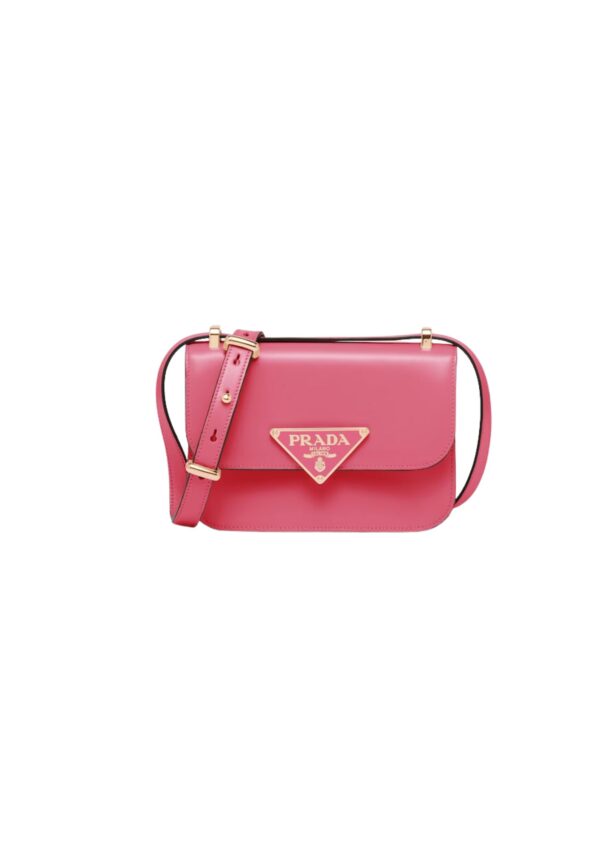 Emblème Shoulder Bag In Pink For Women 7.8in/20cm 1BD340_2A3A_F0ZCL_V_UTO