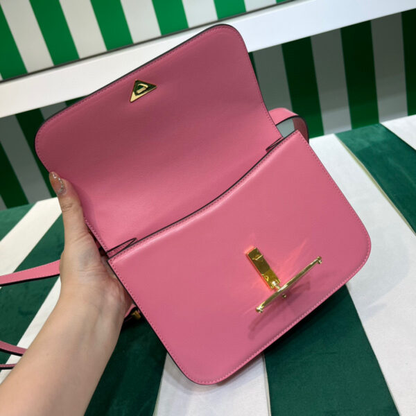 Emblème Shoulder Bag In Pink For Women 7.8in/20cm 1BD340_2A3A_F0ZCL_V_UTO