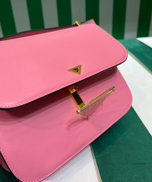 Emblème Shoulder Bag In Pink For Women 7.8in/20cm 1BD340_2A3A_F0ZCL_V_UTO