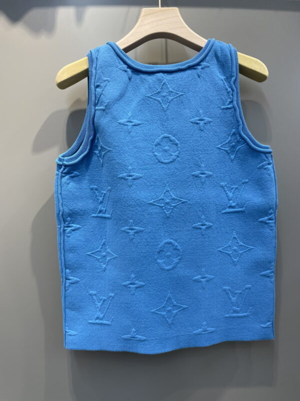 Embossed Pattern Shorts And Tank Top Blue For Women