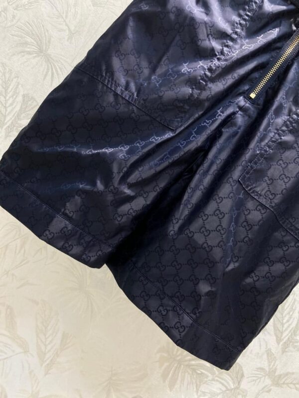 Faille Jumpsuit With Buckle Belt Navy Blue For Women
