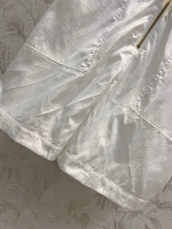 Faille Jumpsuit With Buckle Belt White For Women