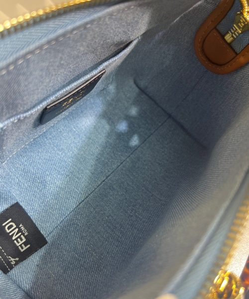 1:1 Replica Fendi Anws By The Way Mini Bag Blue For Women 18cm / 17.1in