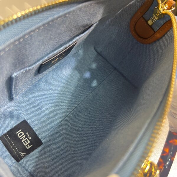 1:1 Replica Fendi Anws By The Way Mini Bag Blue For Women 18cm / 17.1in