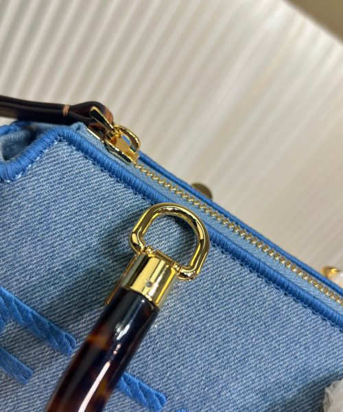 1:1 Replica Fendi Anws By The Way Mini Bag Blue For Women 18cm / 17.1in