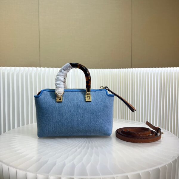 1:1 Replica Fendi Anws By The Way Mini Bag Blue For Women 18cm / 17.1in