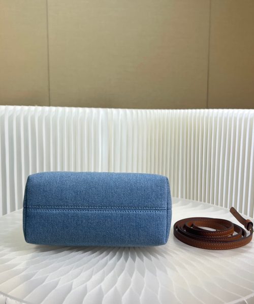 1:1 Replica Fendi Anws By The Way Mini Bag Blue For Women 18cm / 17.1in
