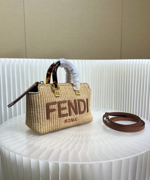 1:1 Replica Fendi Anws By The Way Mini Bag Brown For Women 18cm / 17.1in