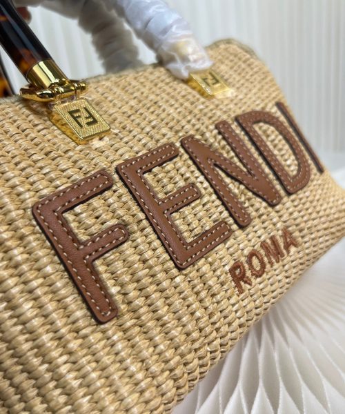 1:1 Replica Fendi Anws By The Way Mini Bag Brown For Women 18cm / 17.1in