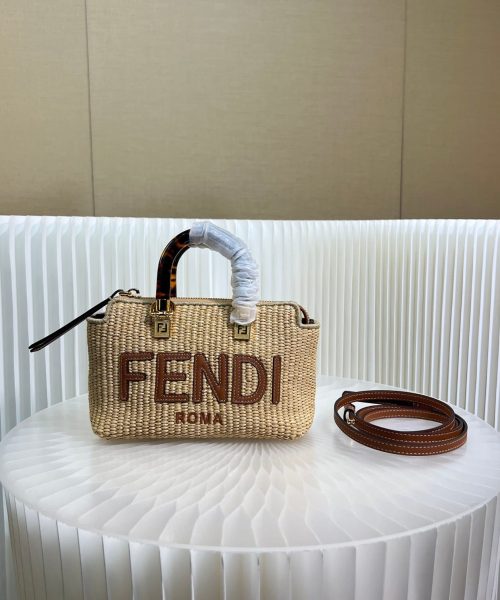 1:1 Replica Fendi Anws By The Way Mini Bag Brown For Women 18cm / 17.1in
