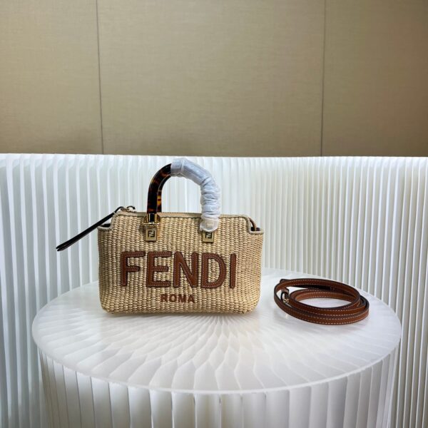 1:1 Replica Fendi Anws By The Way Mini Bag Brown For Women 18cm / 17.1in
