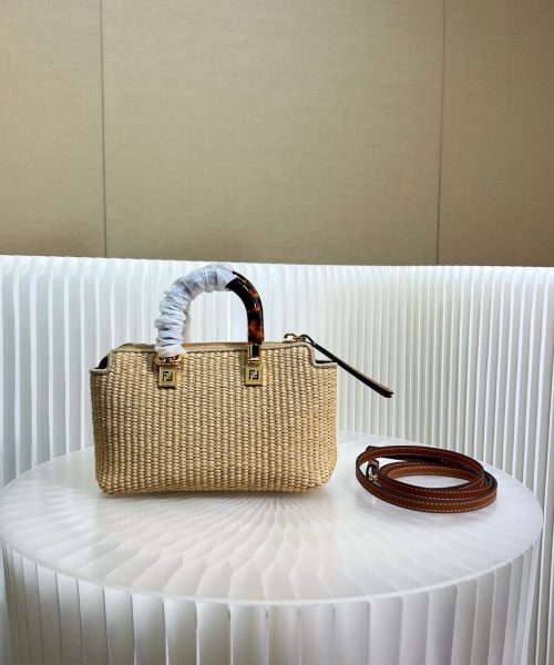 1:1 Replica Fendi Anws By The Way Mini Bag Brown For Women 18cm / 17.1in